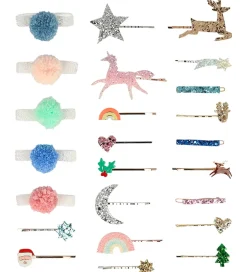 Julekalender*Meri Meri Julekalender - Hårpynt - 24 Låger