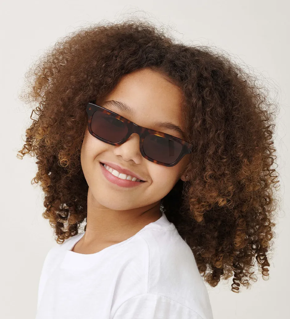 MessyWeekend Kids Solbriller - Dylan The Kid - Tortoise Brown