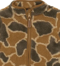 Børn Mikk-Line Fleecejakke - Burlwood m. Camouflage