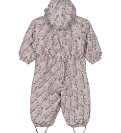 Børn Mikk-Line Flyverdragt - AOP Floral - Cloud Gray
