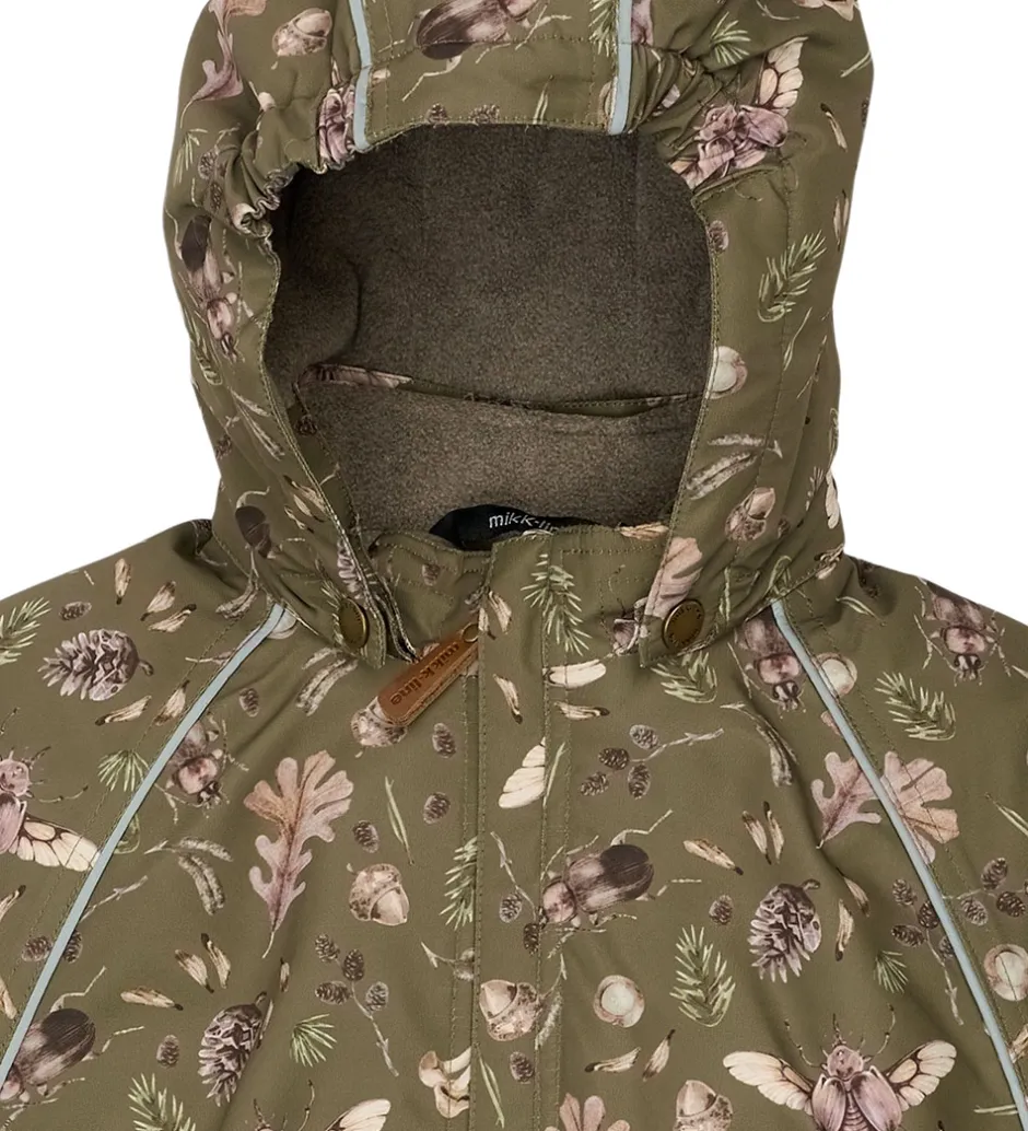 Flyverdragter*Mikk-Line Flyverdragt - Forrest - Burnt Olive m. Print