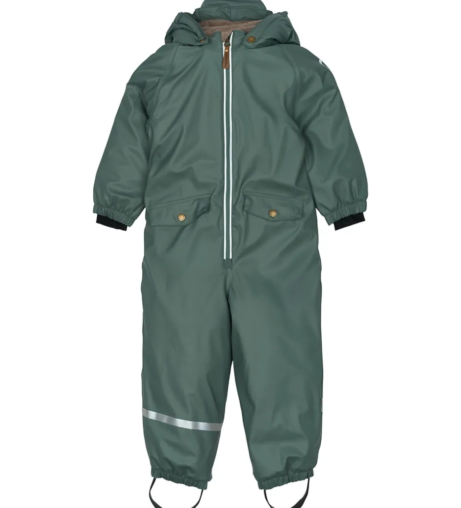 Børn Mikk-Line Flyverdragt - PU - Balsam Green