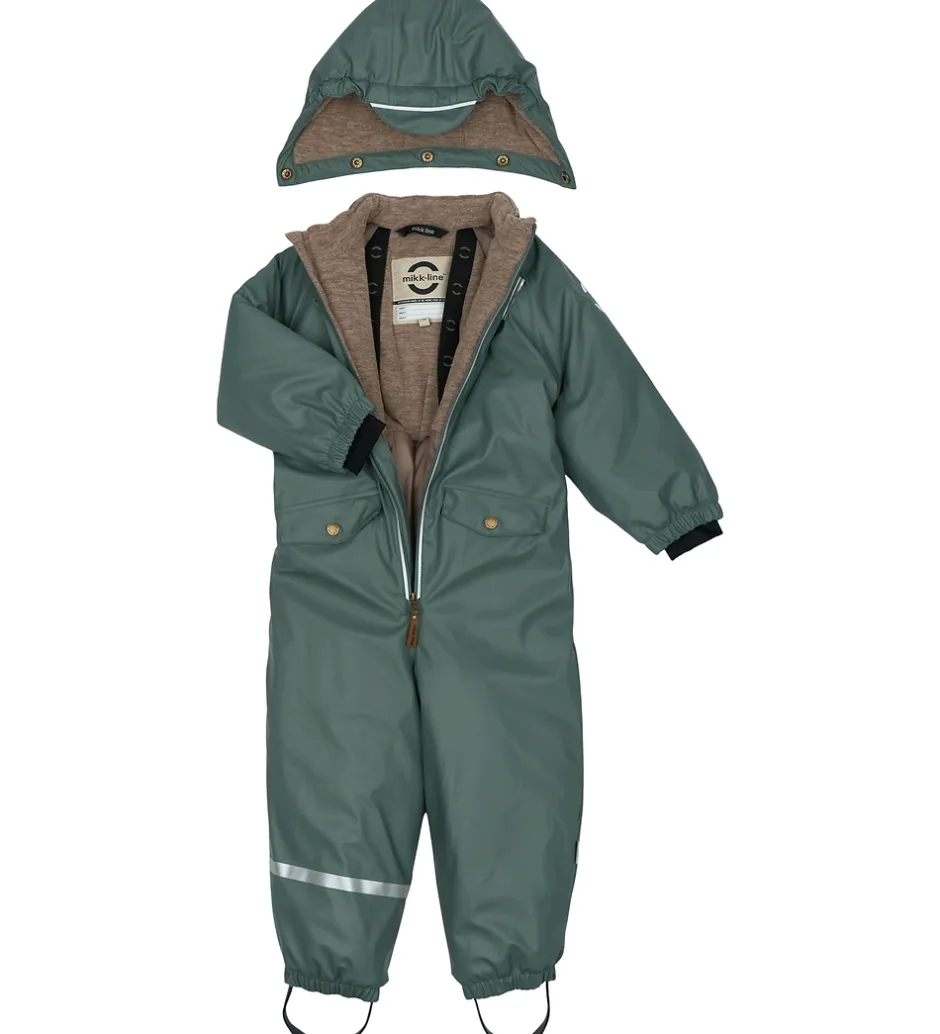 Børn Mikk-Line Flyverdragt - PU - Balsam Green