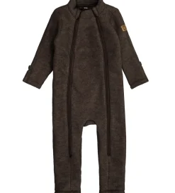 Køredragter*Mikk-Line Køredragt - Uld - Dark Brown Melange