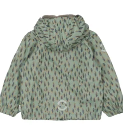 Børn Mikk-Line Regntøj m. Fleece - PU - Iceberg Green