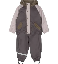 Regntøj*Mikk-Line Regntøj m. Fleece/Seler - PU - 3i1 - Sparrow