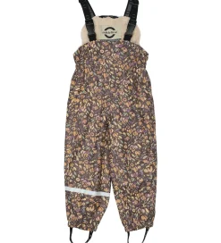 Børn Mikk-Line Regntøj m. For - PU - Raisin m. Blomster