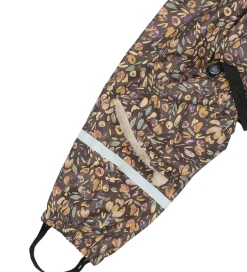 Børn Mikk-Line Regntøj m. For - PU - Raisin m. Blomster
