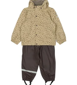 Børn Mikk-Line Regntøj m. Seler/Fleece - PU - Cornstalk