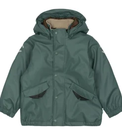 Børn Mikk-Line Regntøj m. Termo/Seler - PU - Balsam Green m. Tyr