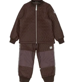 Børn Mikk-Line Termotøj m. Fleece - Duvet - Coated - French Roast