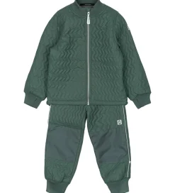 Børn Mikk-Line Termotøj m. Fleece - Duvet - Coated - Balsam Green