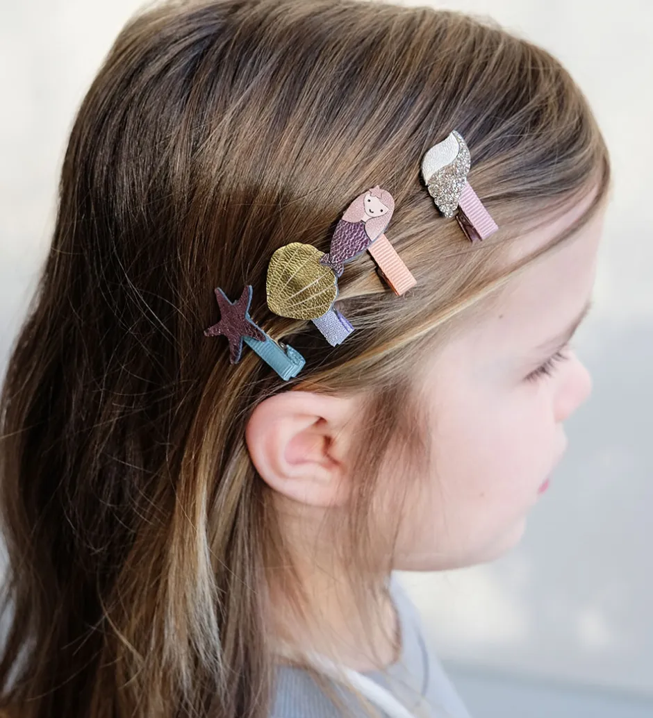 Hårspænder*Mimi & Lula Hårclips - 8-pak - 3 cm - Mermaid Sealife