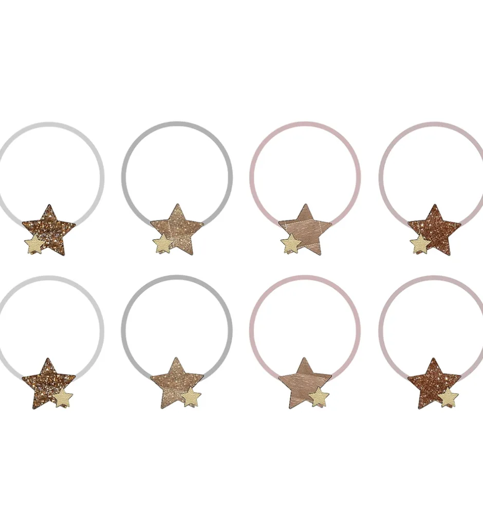 Mimi & Lula Hårelastikker - 8-pak - Starry Shimmer