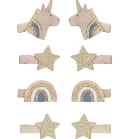 Hårspænder|Hårpynt*Mimi & Lula Hårklips - 8-pak - 3 cm - Mini Unicorn Celeste