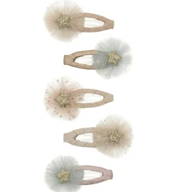Hårpynt|Hårspænder*Mimi & Lula Hårspænder - 5-pak - 4 cm - Mini Tulle Enchanted