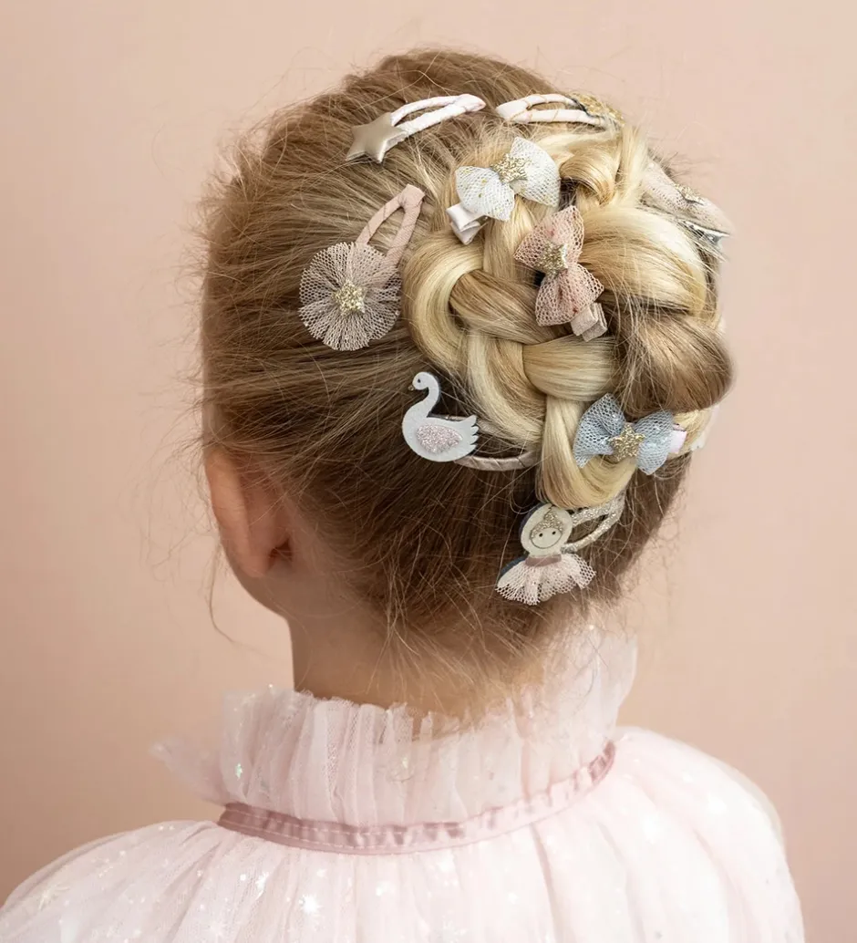 Hårpynt|Hårspænder*Mimi & Lula Hårspænder - 5-pak - 4 cm - Mini Tulle Enchanted