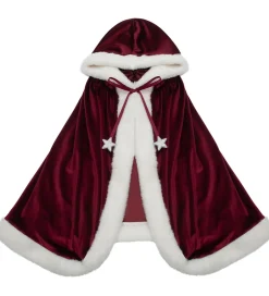 Udklædningstøj*Mimi & Lula Kappe - Mrs Claus - Rød m. Hvid
