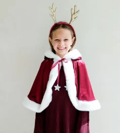 Udklædningstøj*Mimi & Lula Kappe - Mrs Claus - Rød m. Hvid