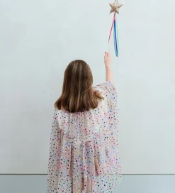 Udklædningstøj*Mimi & Lula Kappe - Tyl - Beige Rainbow Hearts