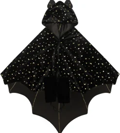 Udklædningstøj*Mimi & Lula Kappe m. Hætte - Black Bat Halloween