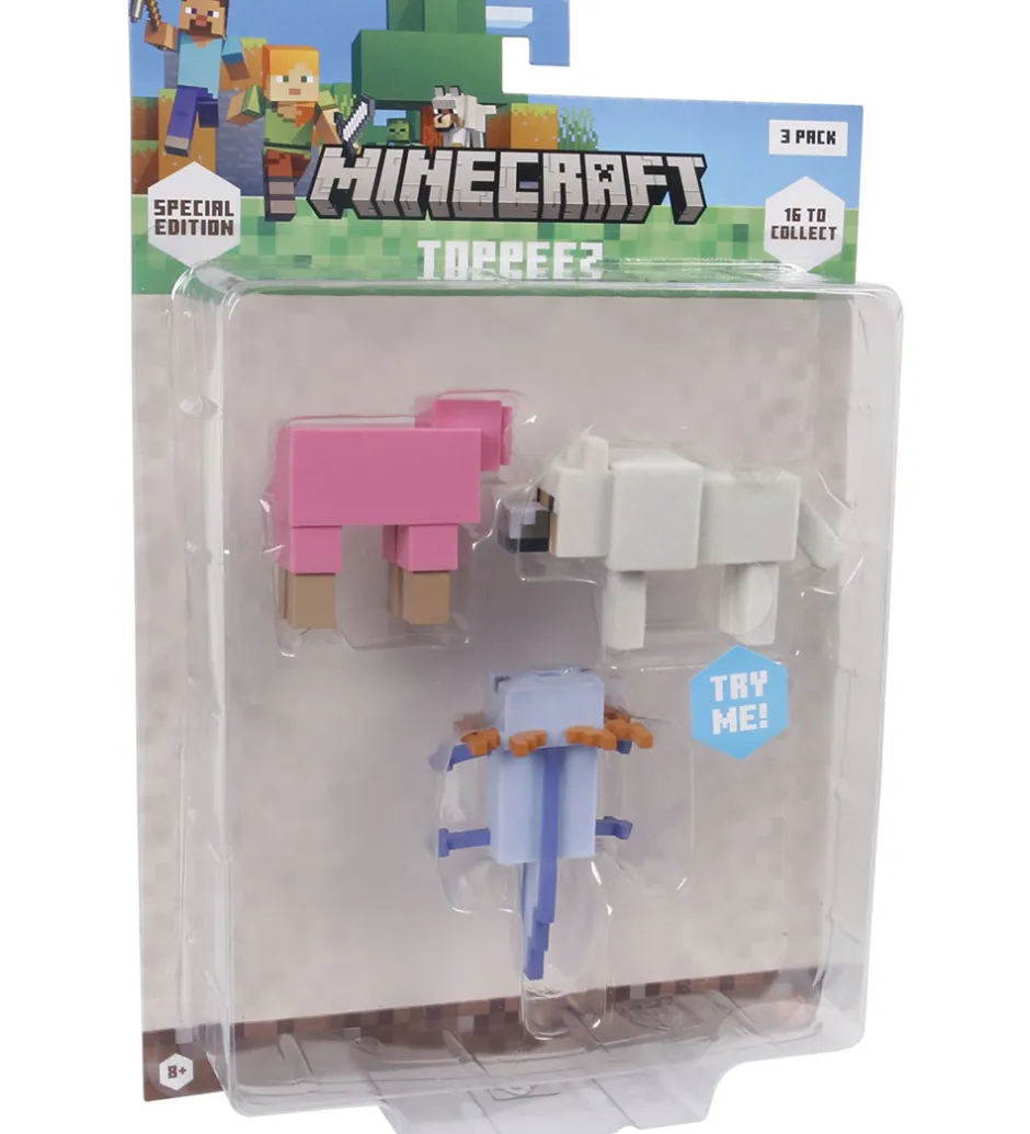 Figurer*Minecraft Legetøjsfigurer - 3D Special Edition - 3-pak