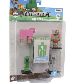 Figurer*Minecraft Legetøjsfigurer - 3D Special Edition - 5-pak