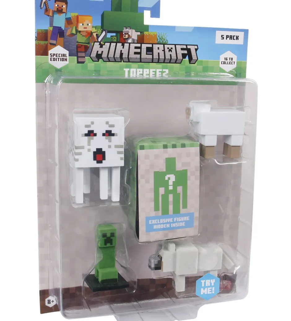 Figurer*Minecraft Legetøjsfigurer - 3D Special Edition - 5-pak