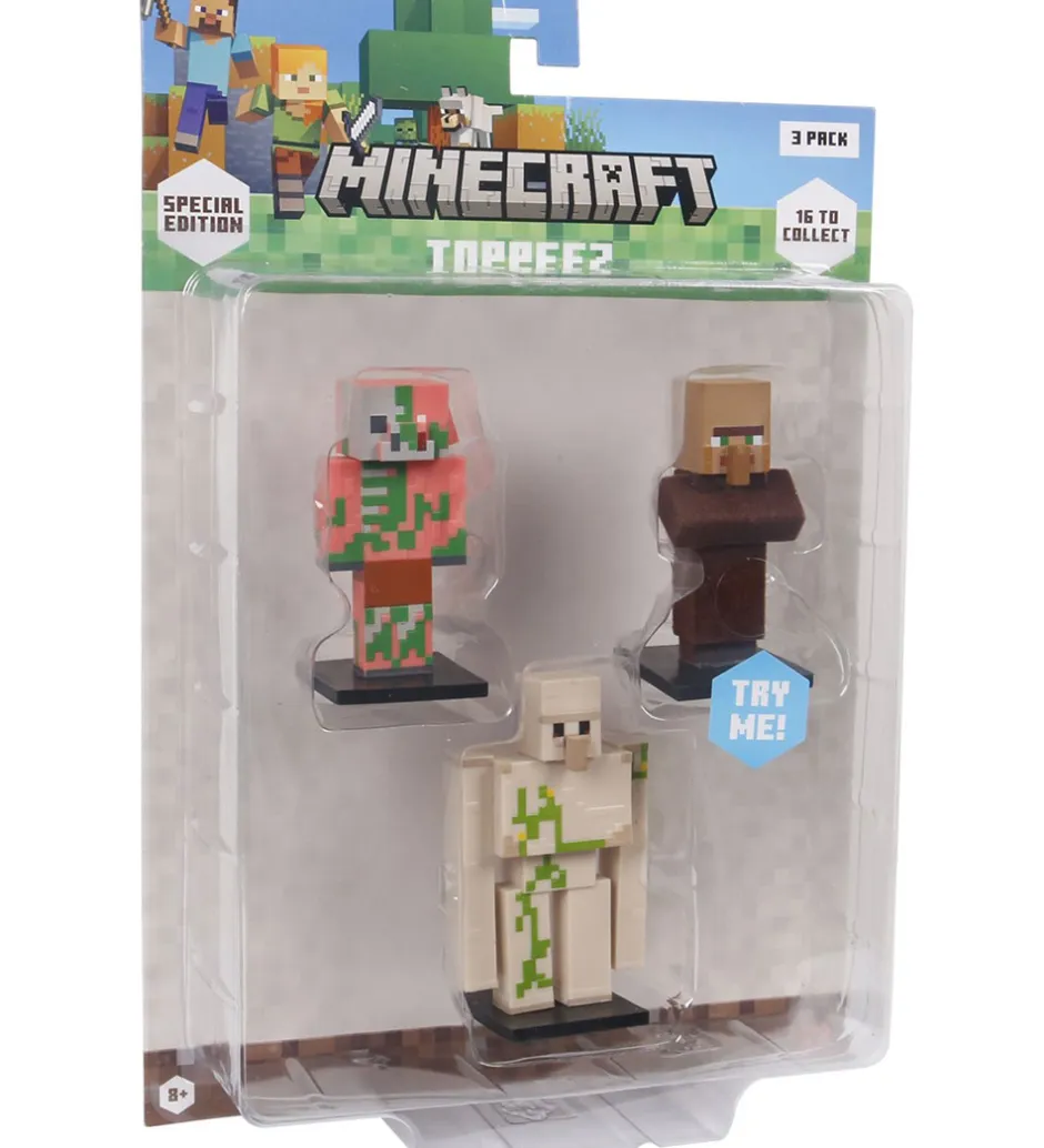 Figurer*Minecraft Legetøjsfigurer - 3D Special Edition - 3-pak