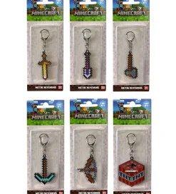 Minecraft Nøglering - Assorteret