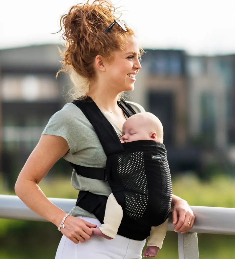 Sovetid|Bæreseler &Amp; Vikler*Mini Monkey Bæresele - Baby Carrier - Sort