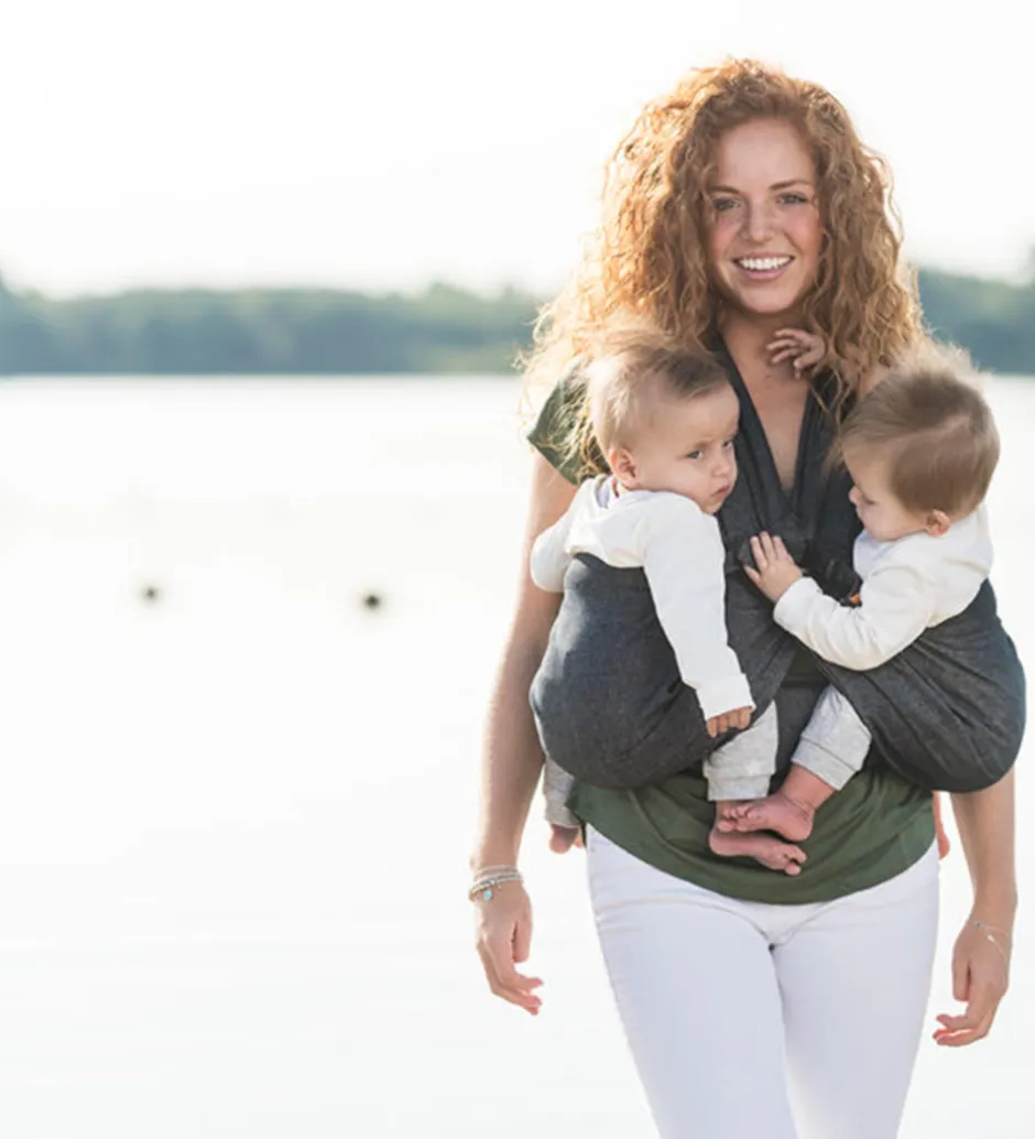Mini Monkey Slynge til Tvillinger - Sort