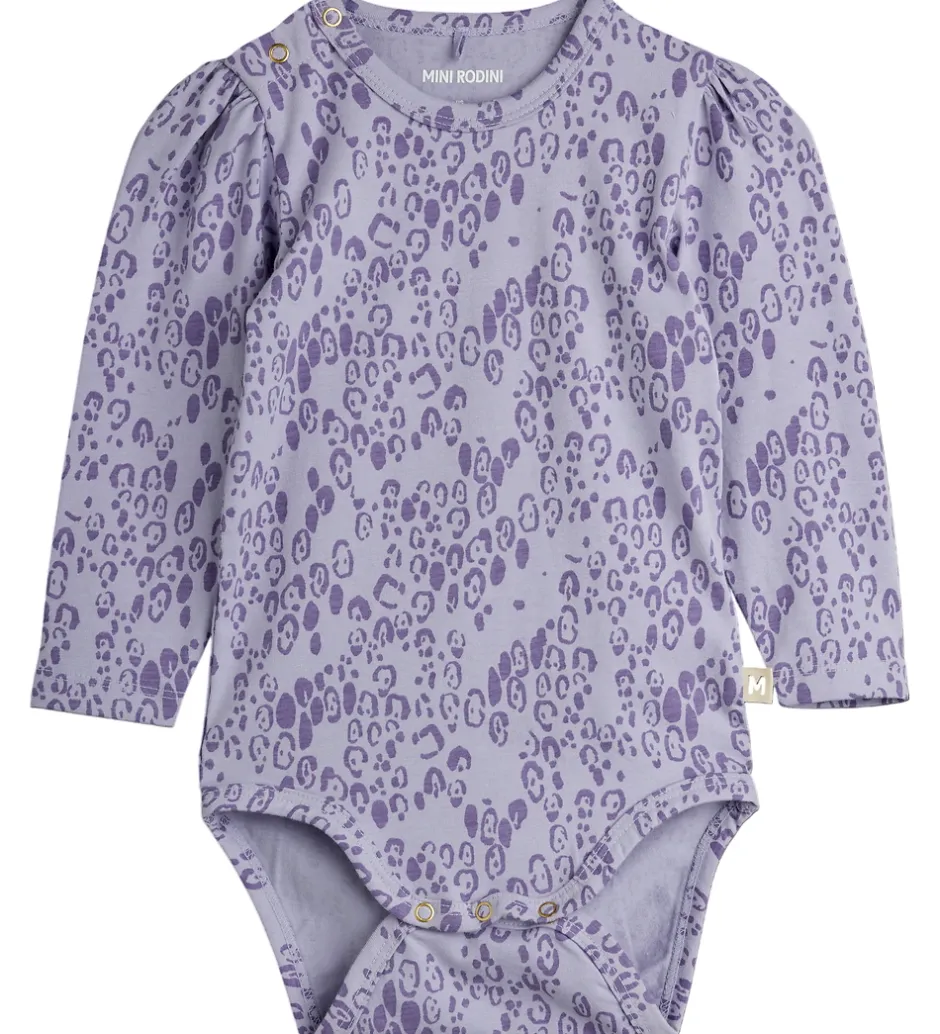Bodyer*Mini Rodini Body l/æ - Leopard - AOP - Purple