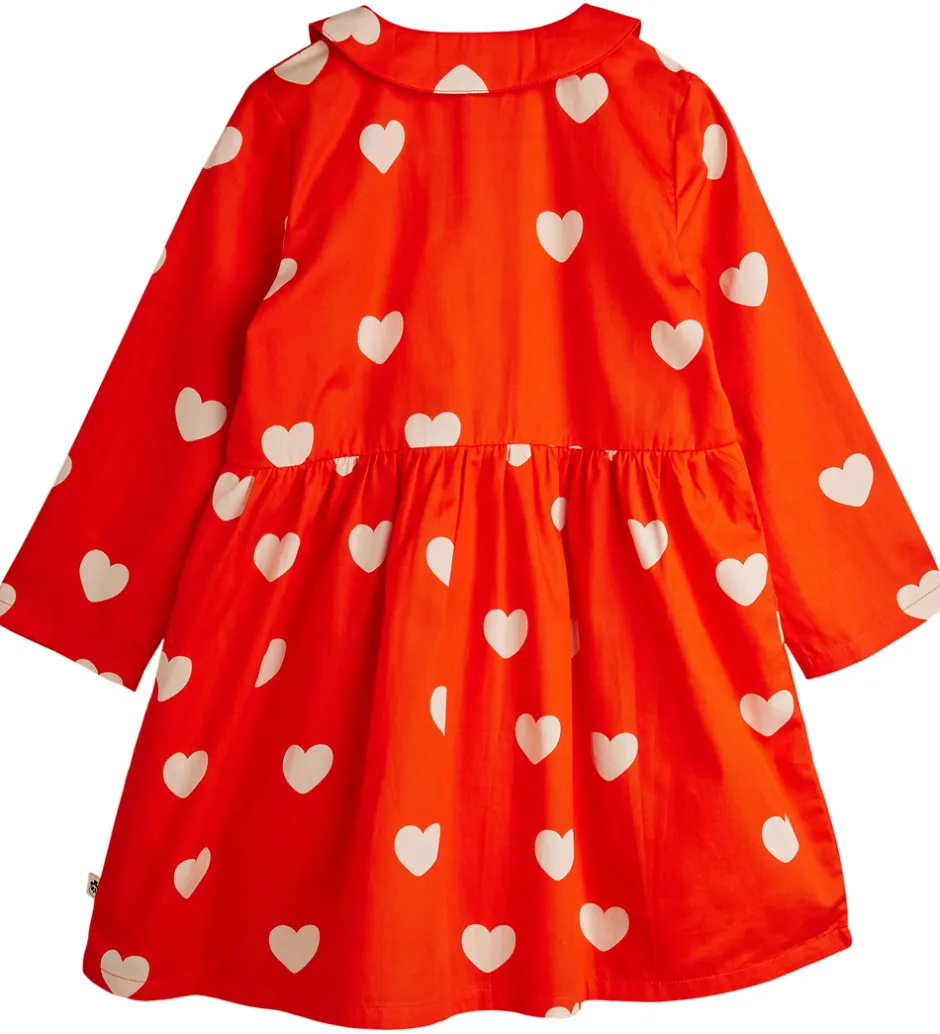 Kjoler*Mini Rodini Kjole - Hearts - Rød