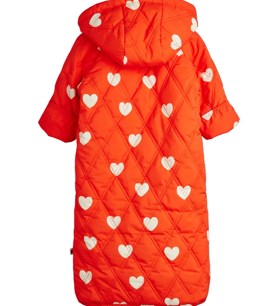 Mini Rodini Kørepose - Quilted - Hearts - 80 cm - Rød