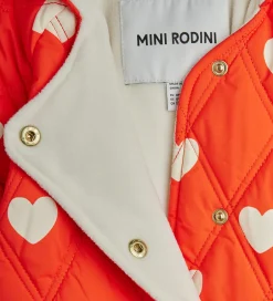 Mini Rodini Kørepose - Quilted - Hearts - 80 cm - Rød