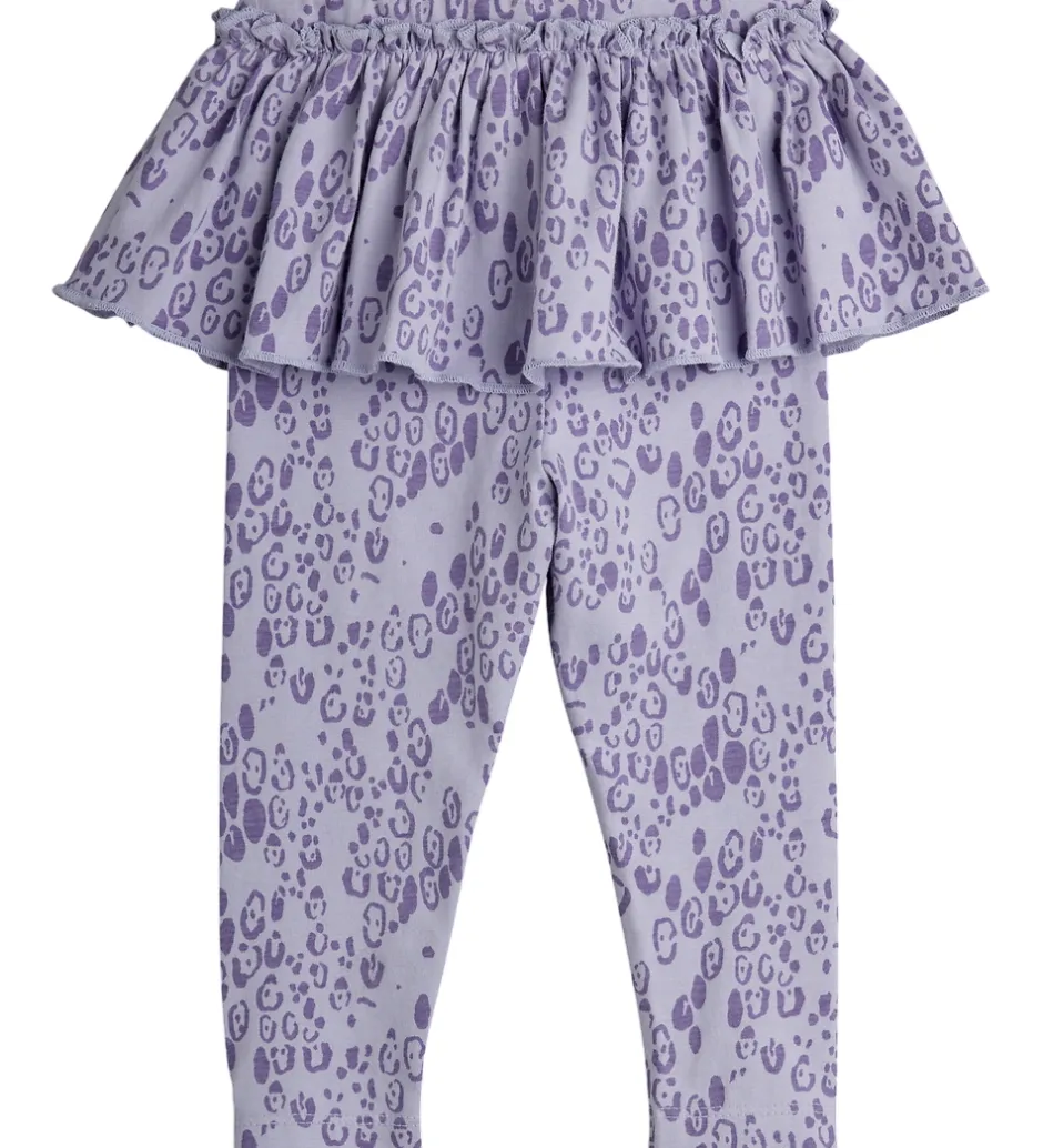 Leggings*Mini Rodini Leggings - Leopard - AOP - Purple
