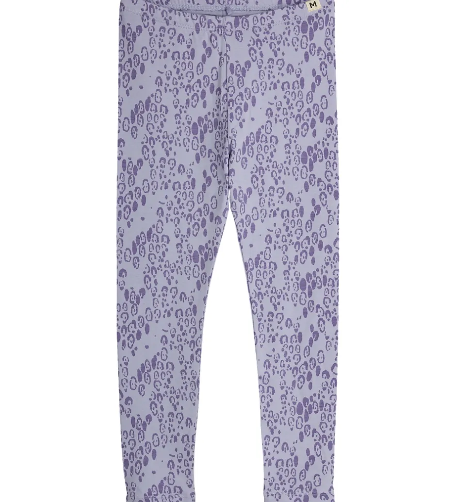 Leggings*Mini Rodini Leggings - Leopard - AOP - Purple