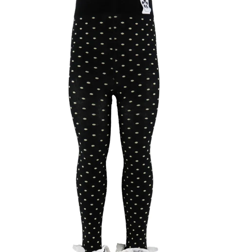 Leggings*Mini Rodini Leggings - Polka Dot Lace - Sort