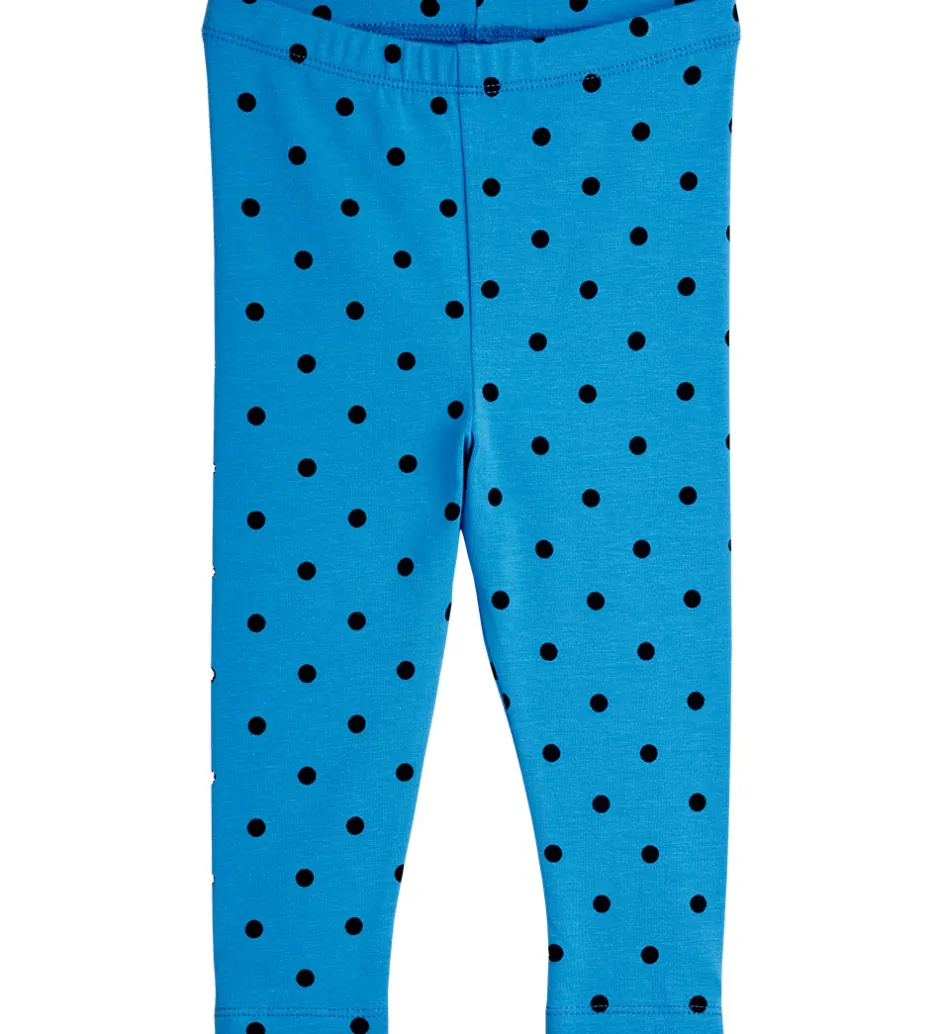 Leggings|Bodyer*Mini Rodini Sæt - Leggings/Body l/æ - Polka Dots - Blå
