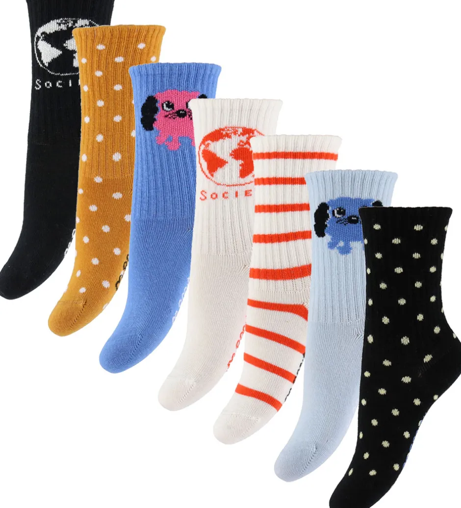 Børn Mini Rodini Strømper - 7-pak - Doggie - Multi