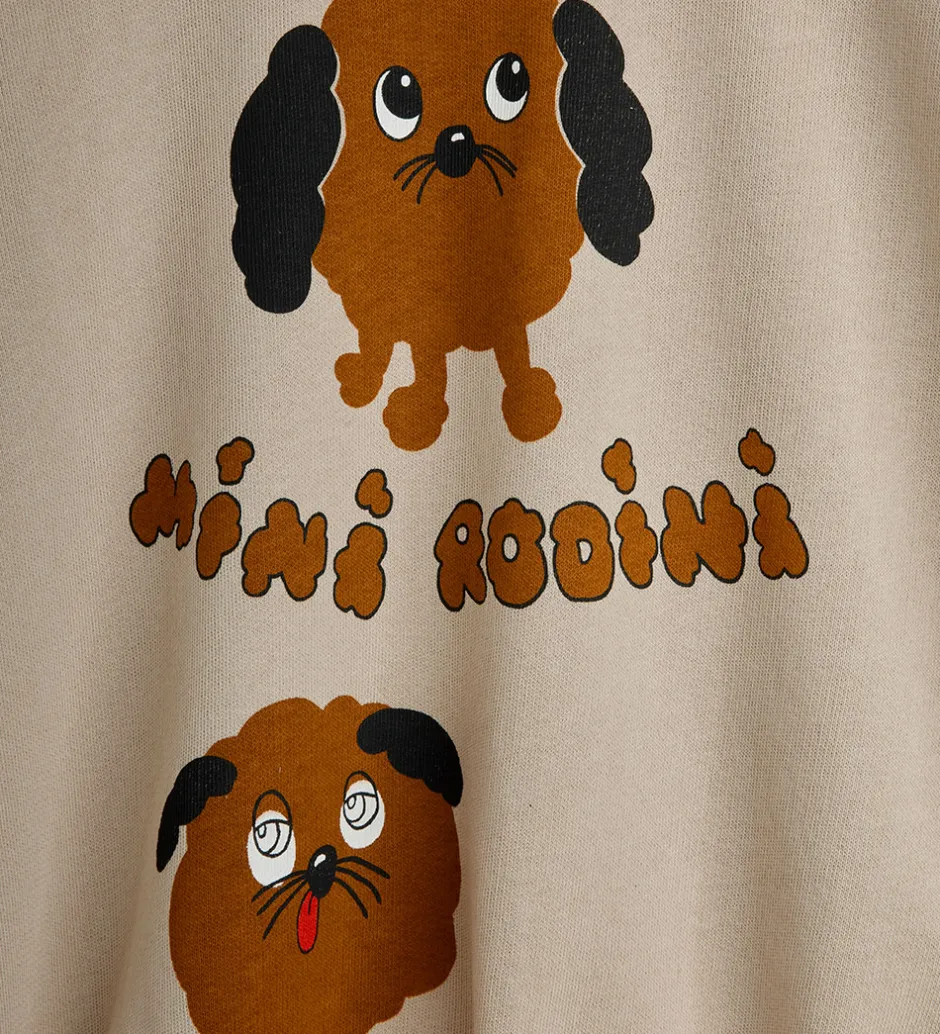 Sweatshirts*Mini Rodini Sweatshirt - Doggies - Beige