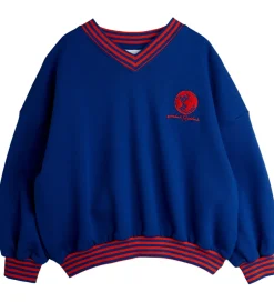 Børn Mini Rodini Sweatshirt - Striped Earth - Blå
