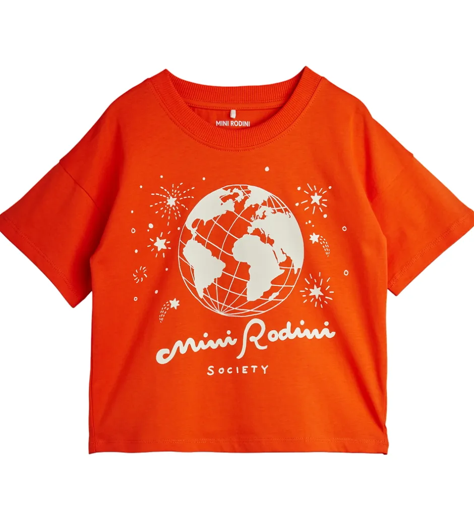 T-Shirts*Mini Rodini T-shirt - Society - Rød