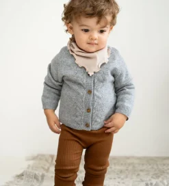 Børn Minimalisma Cardigan - Inka - Uld- Gråmeleret