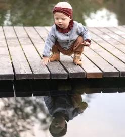 Børn Minimalisma Cardigan - Inka - Uld- Gråmeleret