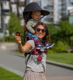 MiniMeis Solsejl til Bærestol - UV50+ - Sort