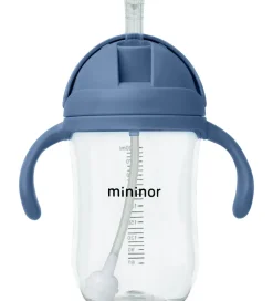 Kop Og Tudekop*Mininor Kop m. Sugerør - Tritan - 330ml - Blåhval