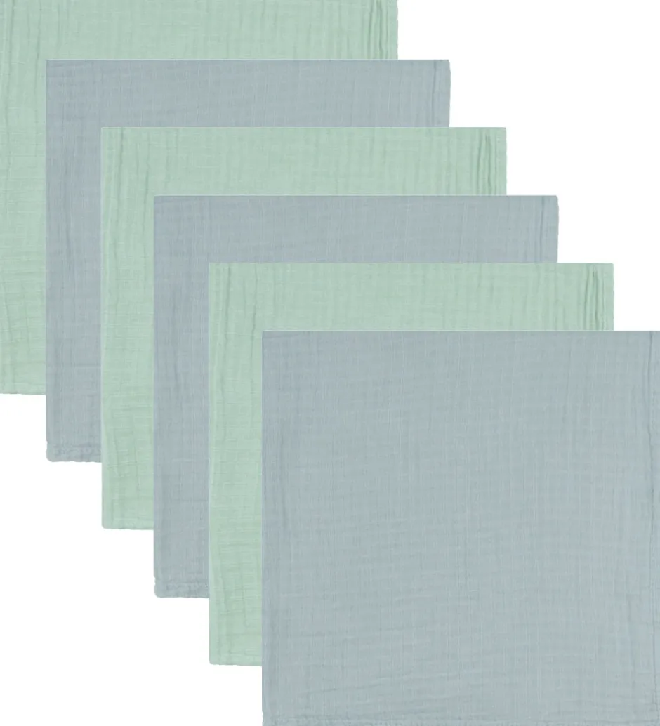 Mininor Stofbleer - 70x70 cm - 6-pak - Grey Seal/Willowgreen