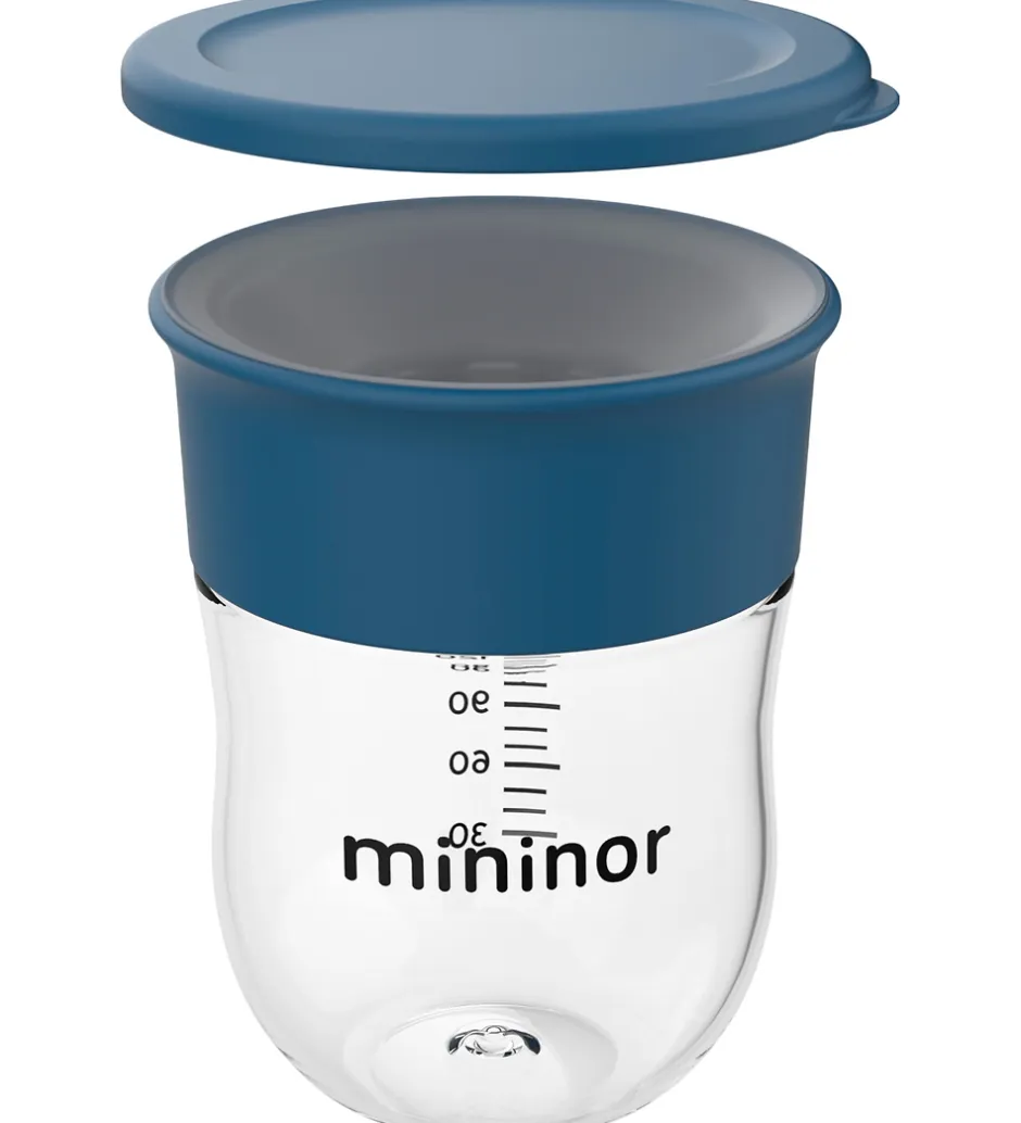 Kop Og Tudekop*Mininor Træningskop m. Låg - Training - 220 ml - Blåhval